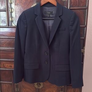 J.Crew Summer cotton shrunken Navy Blazer